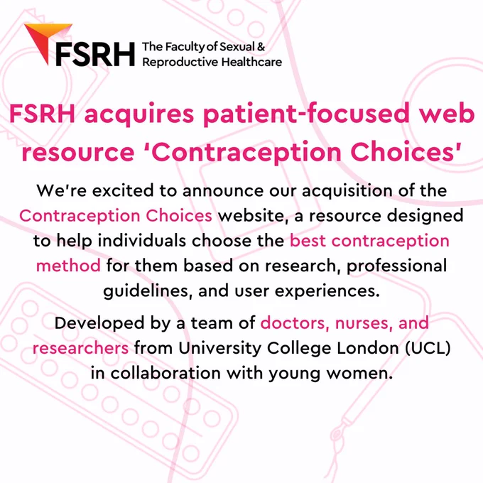 FSRH acquires patient-focused web resource ‘Contraception Choices'