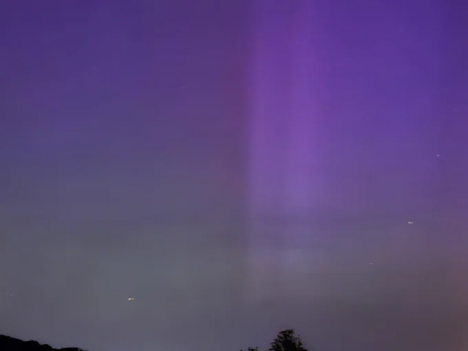 Aurora Borealsis gesehen in Dietzenbach, Hessen