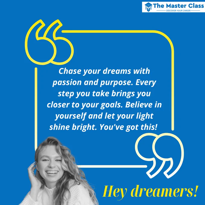 🤩Illuminate Your Path to Success!✨

🌟Chase your dreams with passion and purpose, because every step you take is a step closer to your goals. Believe in yourself, let your light shine bright, and remember, you've got this! 💪


