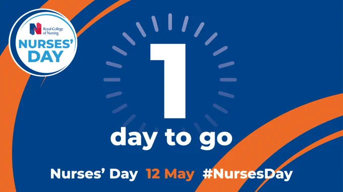 1 day to go

Nurses' Day, 12 May
#NursesDay