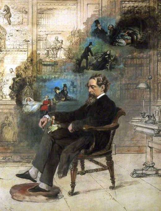 Dickens' Dream by Robert William Buss, 1875