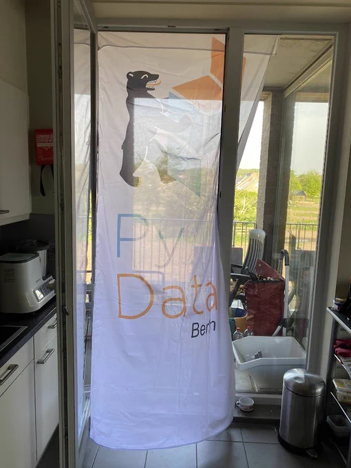 Py Data Berlin sun and fly protection.