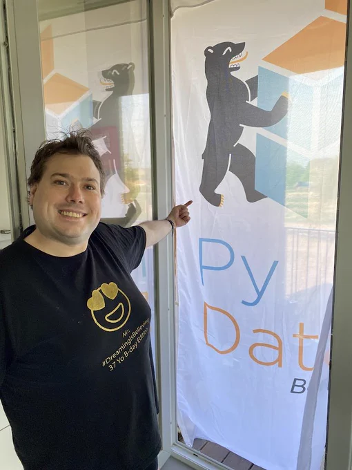 Py Data Berlin sun and fly protection with me.