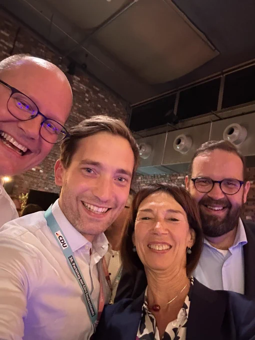 Marco Mohrmann, Lukas Kilian, Charlotte Merz und Gordon Hoffmann
