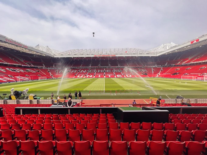 A view of the Sir Alex Ferguson Stand at Old Trafford.