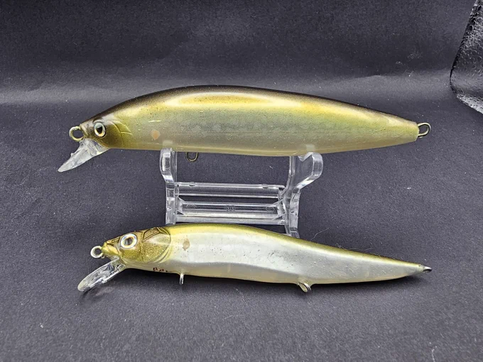 A couple of jerkbaits in my spin of the Megabass Mat Ayu.