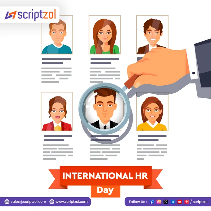 Happy International HR Day from @scriptzol! 🌍🎉

The success of our organization is a testament to the hard work and dedication of our HR team. Thank you for your continuous efforts to make our workplace exceptional. 💼👏

#Scriptzol #InternationalHRDay2024 #HRAppreciation #HRHeroes #ThankYouHR #WorkplaceExcellence #HRSuccess #HRDedication #HRTeam #EmployeeEngagement #HRCommunity