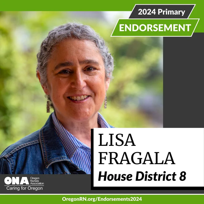 "Lisa Fragala, House District 8" With photo of lisa. 