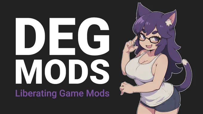 DEG Mods - Liberating Game Mods (logo, mascot, thumbnail image)