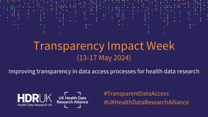 Transparency Impact Week, 13-17 May 2024. Improving transparency in data access processes for health data research