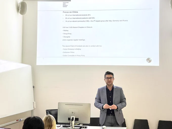 Our director Prof. Gabriele Balbi gave a warm welcome speech at USI and CMO.