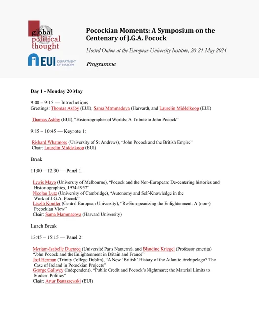Page one of the programme. We will hopefully have a PDF version online soon and will add a link to this in a reply to this post.