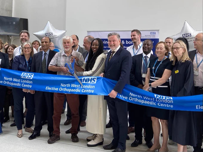 Elective Orthapaedic Centre ribbon cutting for opening.