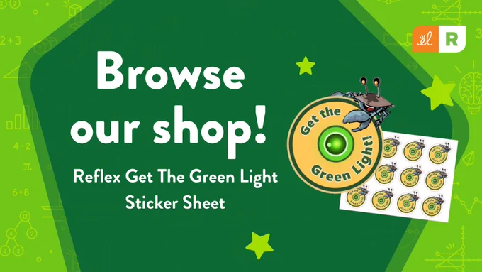 Browse our shop!
Reflex Get The Green Light Sticker Sheet