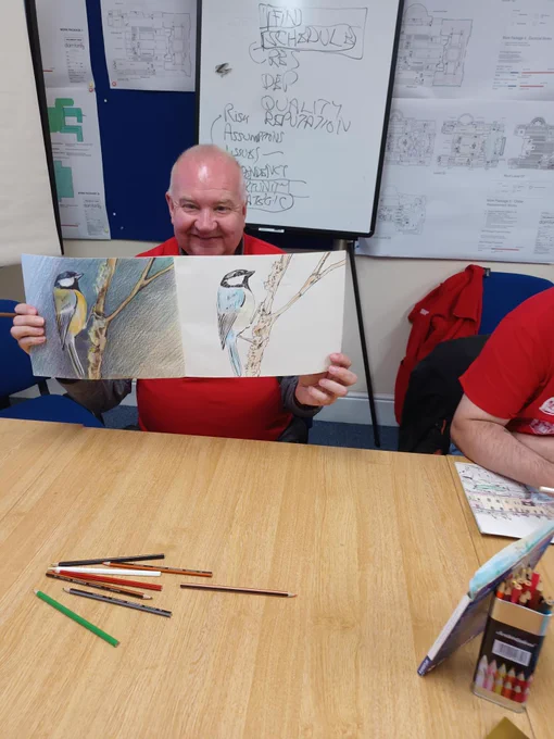 Volunteer with wildlife picture