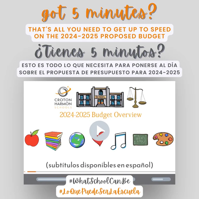 Got 5 minutes? That's all you need to get up to speed on the 2024-2025 proposed budget! https://bit.ly/3wvPuKj