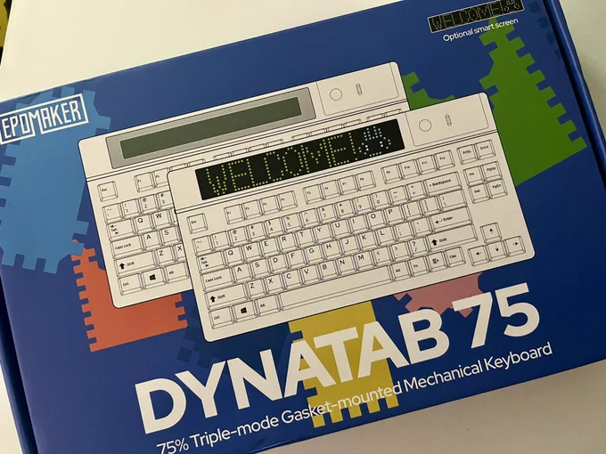 Closed box of Epomaker Dynatab 75% Triple-Mode Gasket-mounted Mechanical Keyboard
