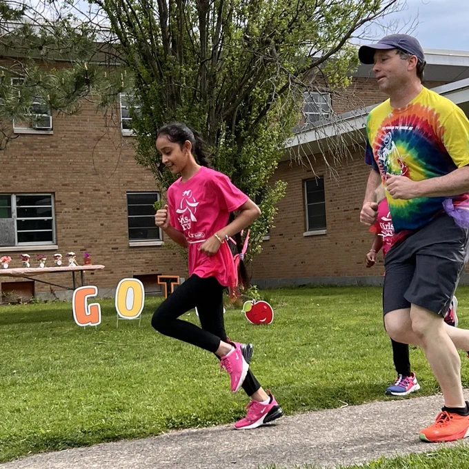 Girls on the run practice run at Keane