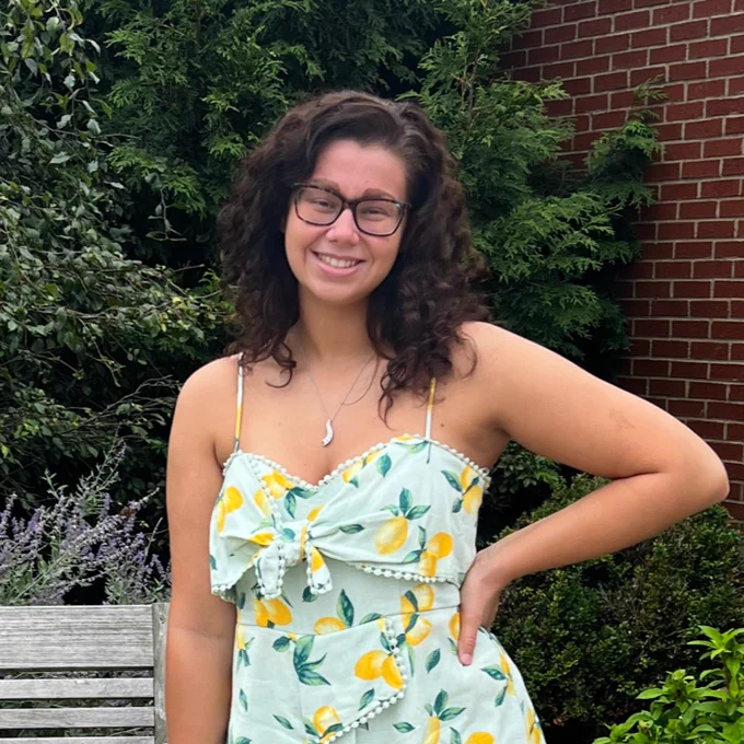 Madison Vogel posing for photo outside.