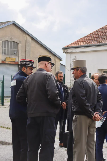 Visite du site par les autorités pour l’installation de la 4ème Unité d’instruction et d’intervention de la Sécurité civile