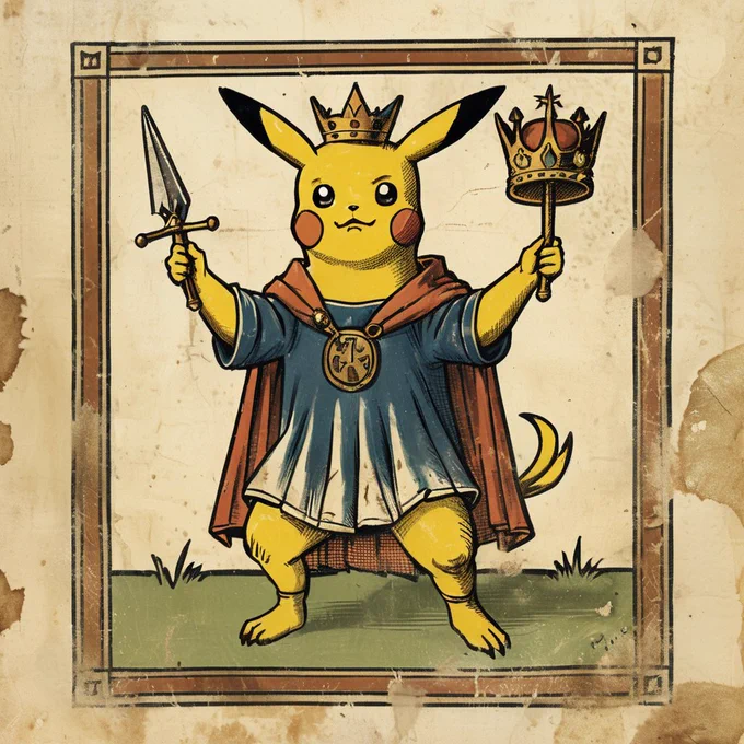 a powerful pikachu king