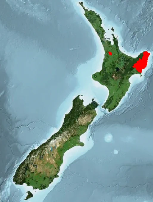 Spatial coverage of new LINZ datasets highlighted in red.