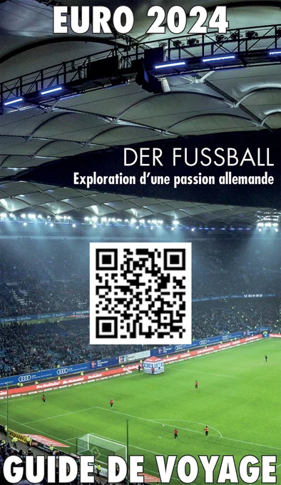 couverture de l'ouvrage "Der Fussball. Exploration d'une passion allemande. Euro 2024. Guide de voyage" et QR code pour accéder au PDF