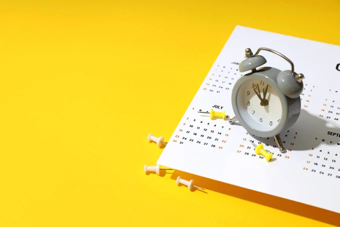 long term disability claim timeline - clock and calendar