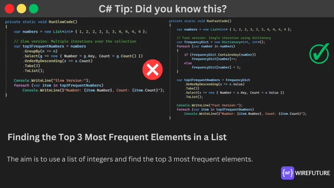 Finding the Top 3 Most Frequent Elements in a List