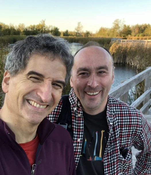 DG & DMcG selfie on a bird reserve in Sackville, New Brunswick 