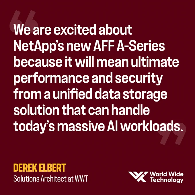 Embrace the AI era with the new NetApp AFF A-Series