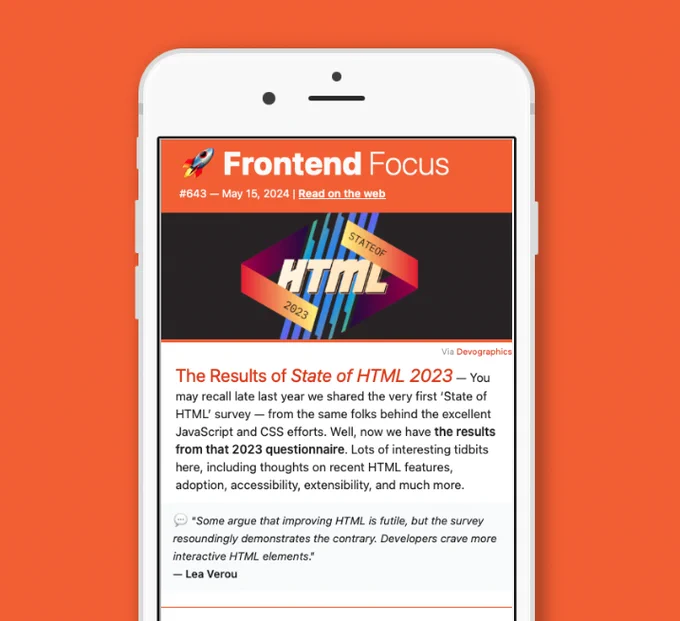 Screenshot of an email newsletter.