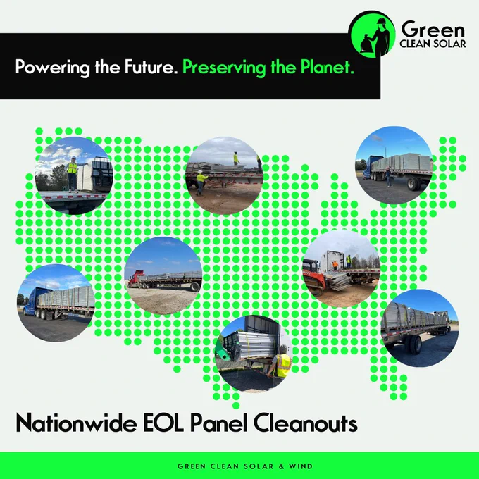 Broken panel recycling near me | Green Clean Solar & Wind♻️