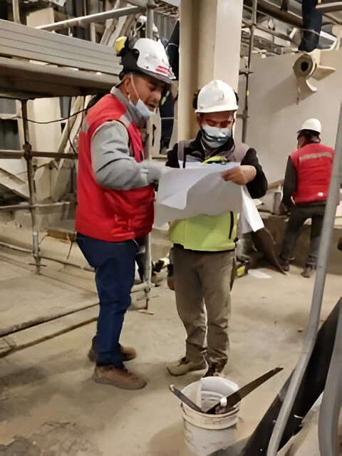 Seguimos con nuestra supervisión en terreno por un equipo altamente calificado, un día más de trabajo es un día más ganado.