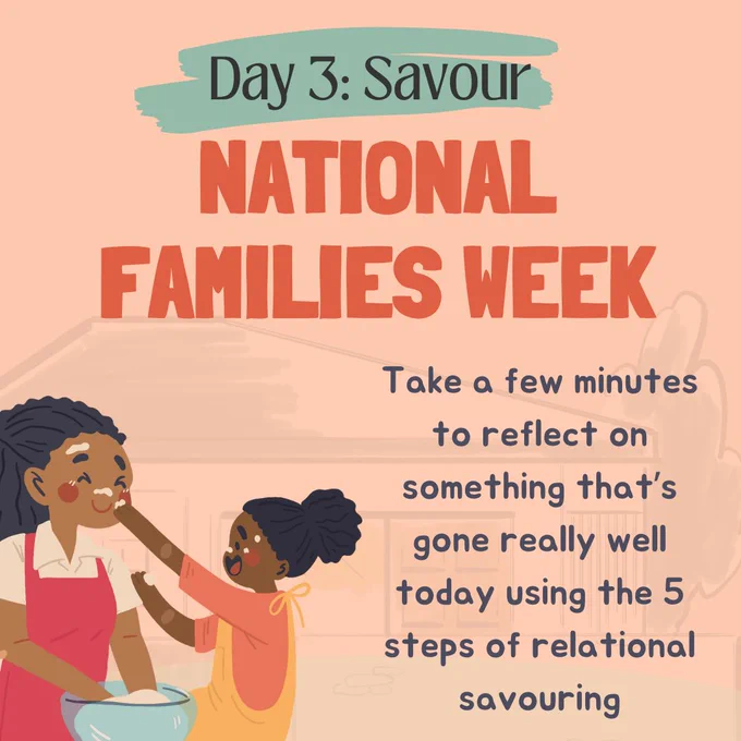 national families week challenge day 3 - savouring