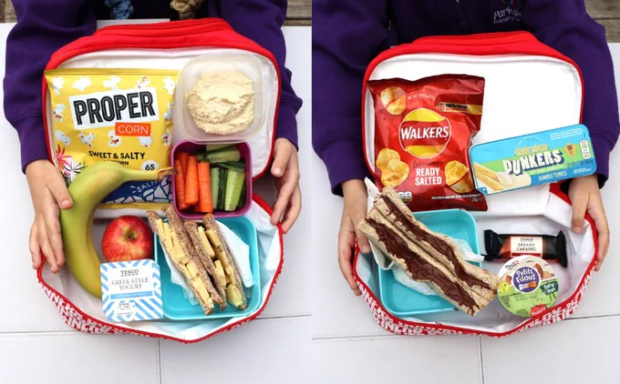 A picture of two lunch boxes