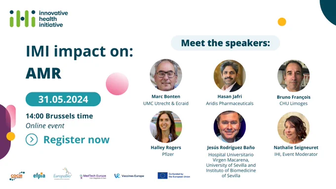 Save the date - 31 May 2024 - to find how the @COMBACTE projects leveraged #PPP to combat #AntimicrobialResistance, which causes more than 35K deaths/year. Register now: https://europa.eu/!V6mTBY #EUResearch #EUInnovation