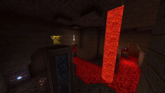 Image of latest Add-on for Quake, "Tainted" by:  Jakob 'DragonsForLunch' Christoffersen.
