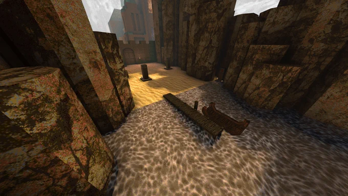 Image of latest Add-on for Quake, "Tainted" by:  Jakob 'DragonsForLunch' Christoffersen.