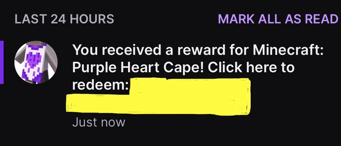 My Twitch Reward Notification