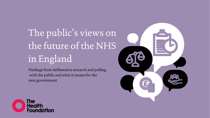 The public's views on the future of the NHS in England
Findings from deliberative research and polling with the public and what it means for the next government