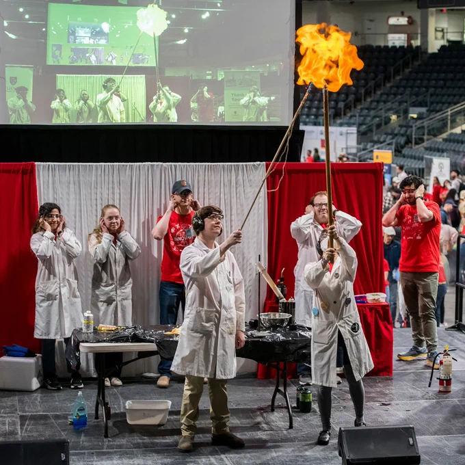 Researchers and students present the Chemistry Magic Show