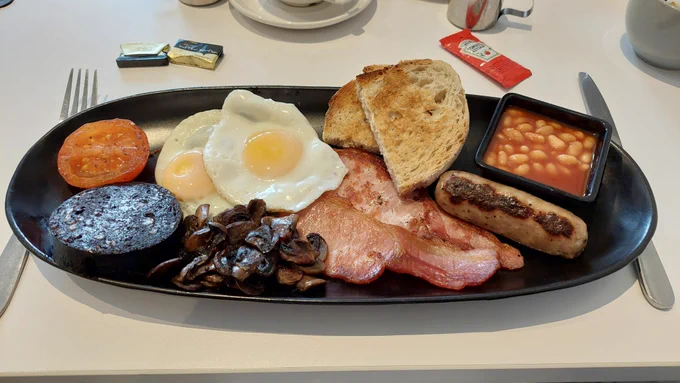 Welsh Cooked Breakfast at Benjamin Lee's Artisan Bakery in Llandudno