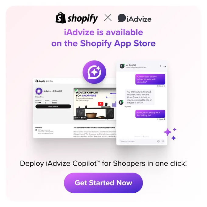 iAdvize is available on the Shopify App Store. 