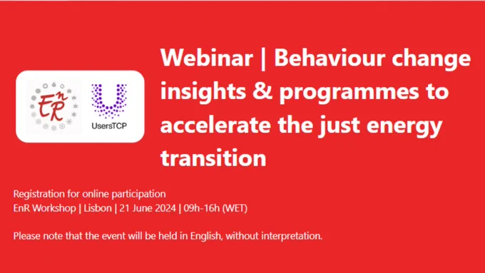 Webinar | Using behaviour change insights and programmes to accelerate the just energy transition
