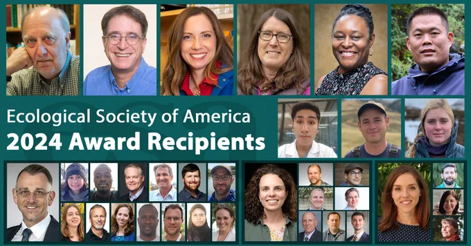 Ecological Society of America 2024 Award Recipients