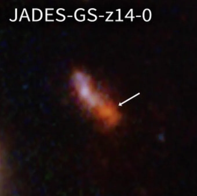 Webb’s view of the most distant galaxy yet detected.