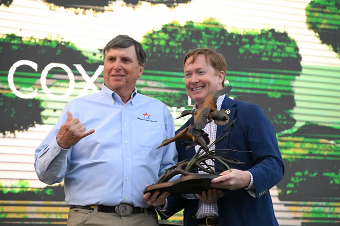 Jim Kennedy, left, and Adam Putnam at the announcement Wednesday.