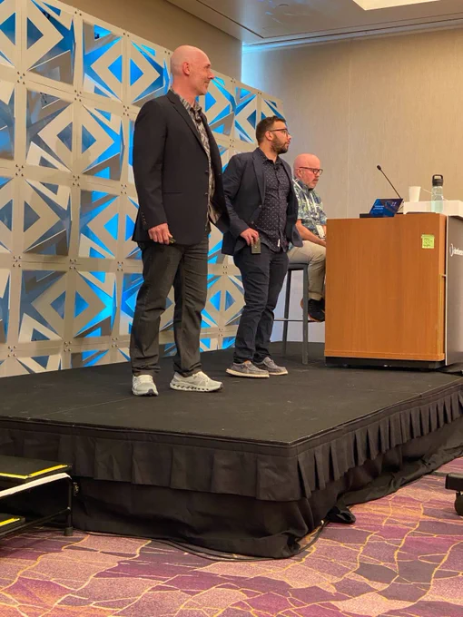 Strata Identity's Mark Callahan and CyberArk's Brandon McCaffrey speaking at #Identiverse 2024 