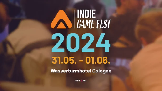 Indie Game Fest 2024
31.05. - 01.06. 
Wasserturmhotel Cologne
